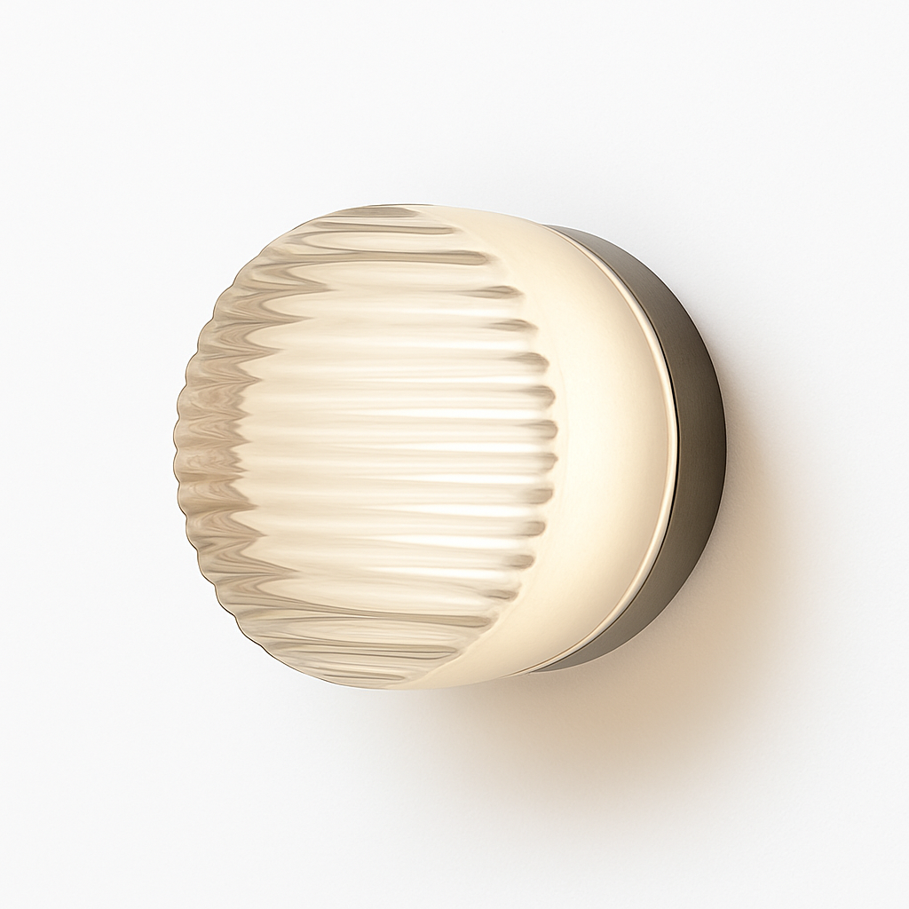 Rondo Round Glass LED Wall Sconce | Modern Up & Down Wall Light