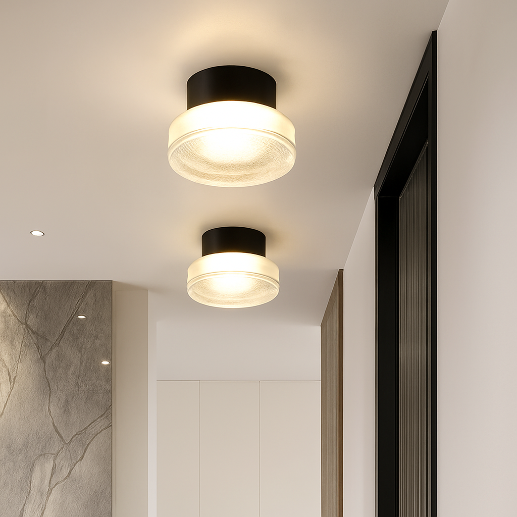 Rondo Round Glass LED Wall Sconce | Modern Up & Down Wall Light