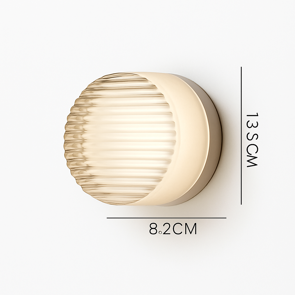 Rondo Round Glass LED Wall Sconce | Modern Up & Down Wall Light