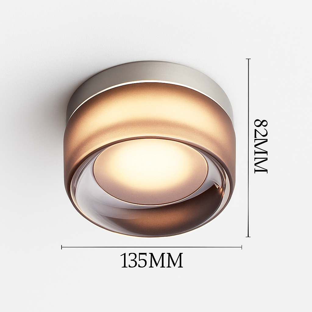 Rondo Round Glass LED Wall Sconce | Modern Up & Down Wall Light