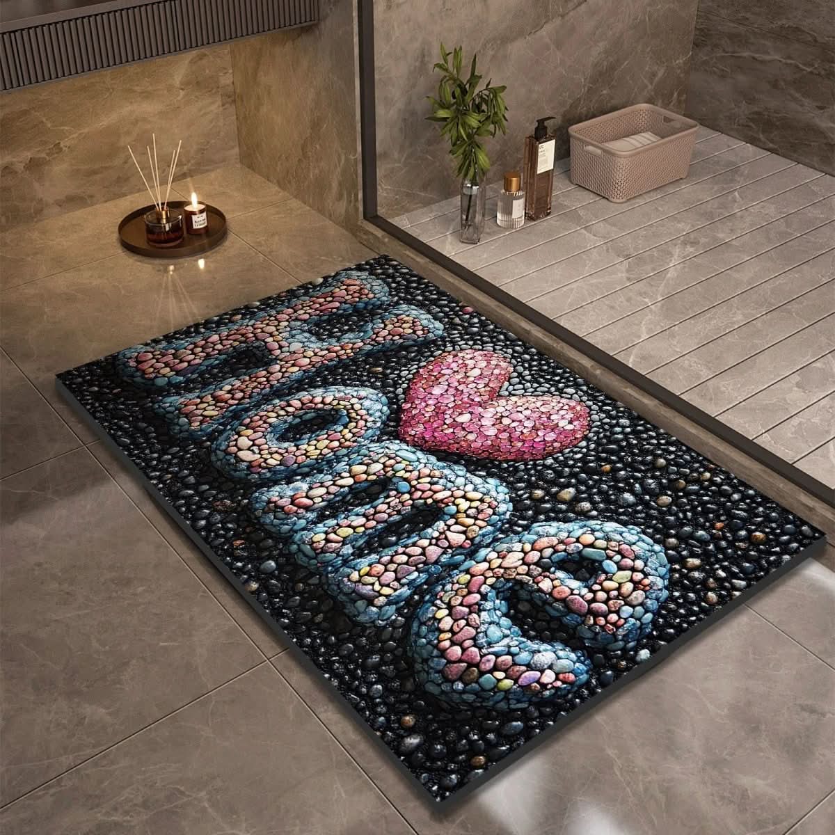 AquaSoft Quick-Dry Bath Mat - LivingLX