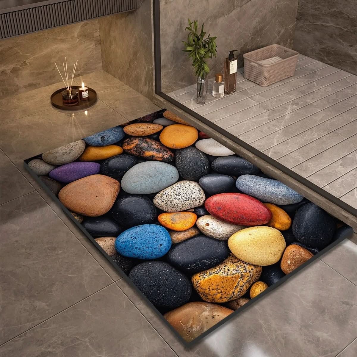 AquaSoft Quick-Dry Bath Mat - LivingLX