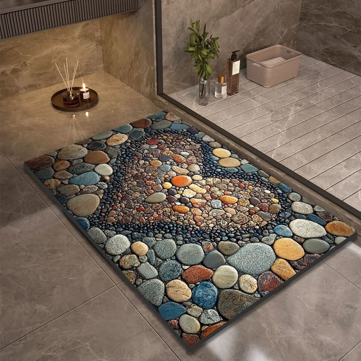 AquaSoft Quick-Dry Bath Mat - LivingLX