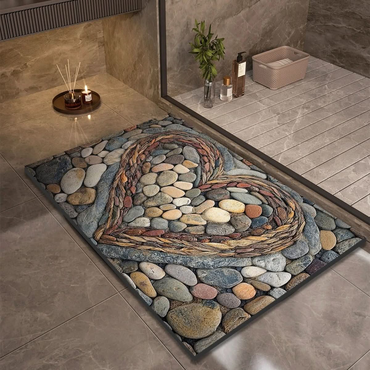 AquaSoft Quick-Dry Bath Mat - LivingLX