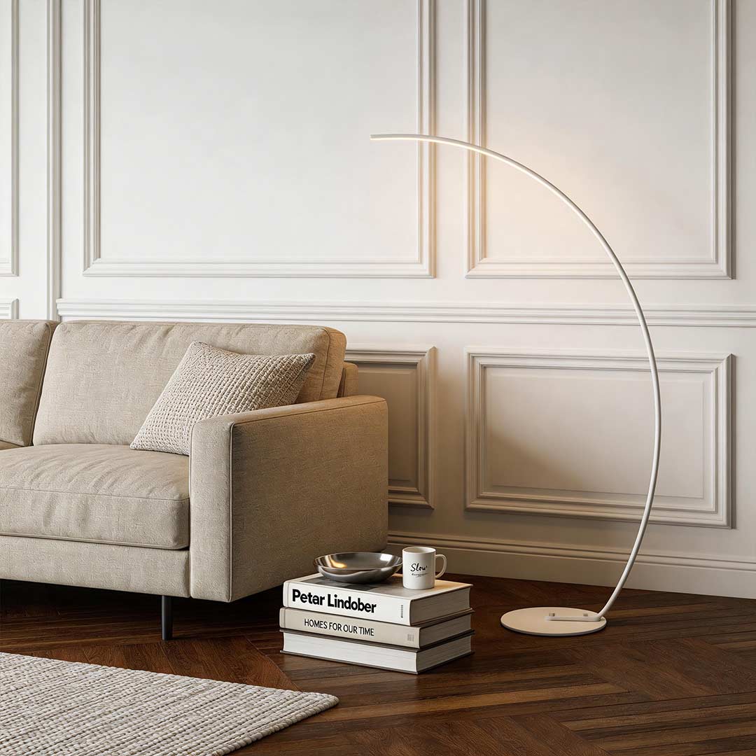 Modern Arcing Floor Lamp - view 6
