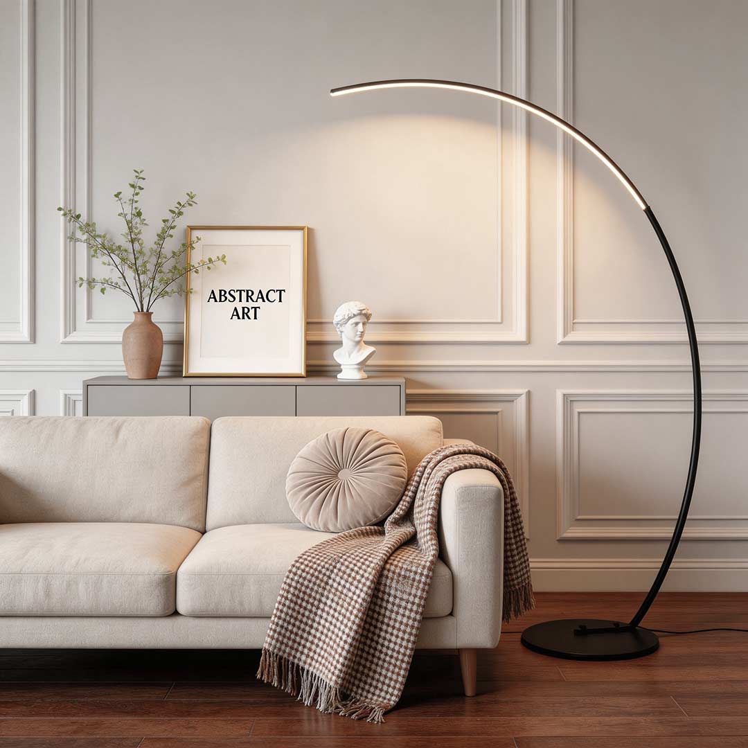 Modern Arcing Floor Lamp - view 5