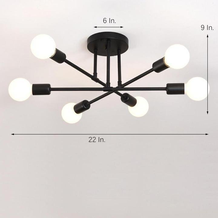 Astra Sputnik Flush Mount (22") - LivingLX