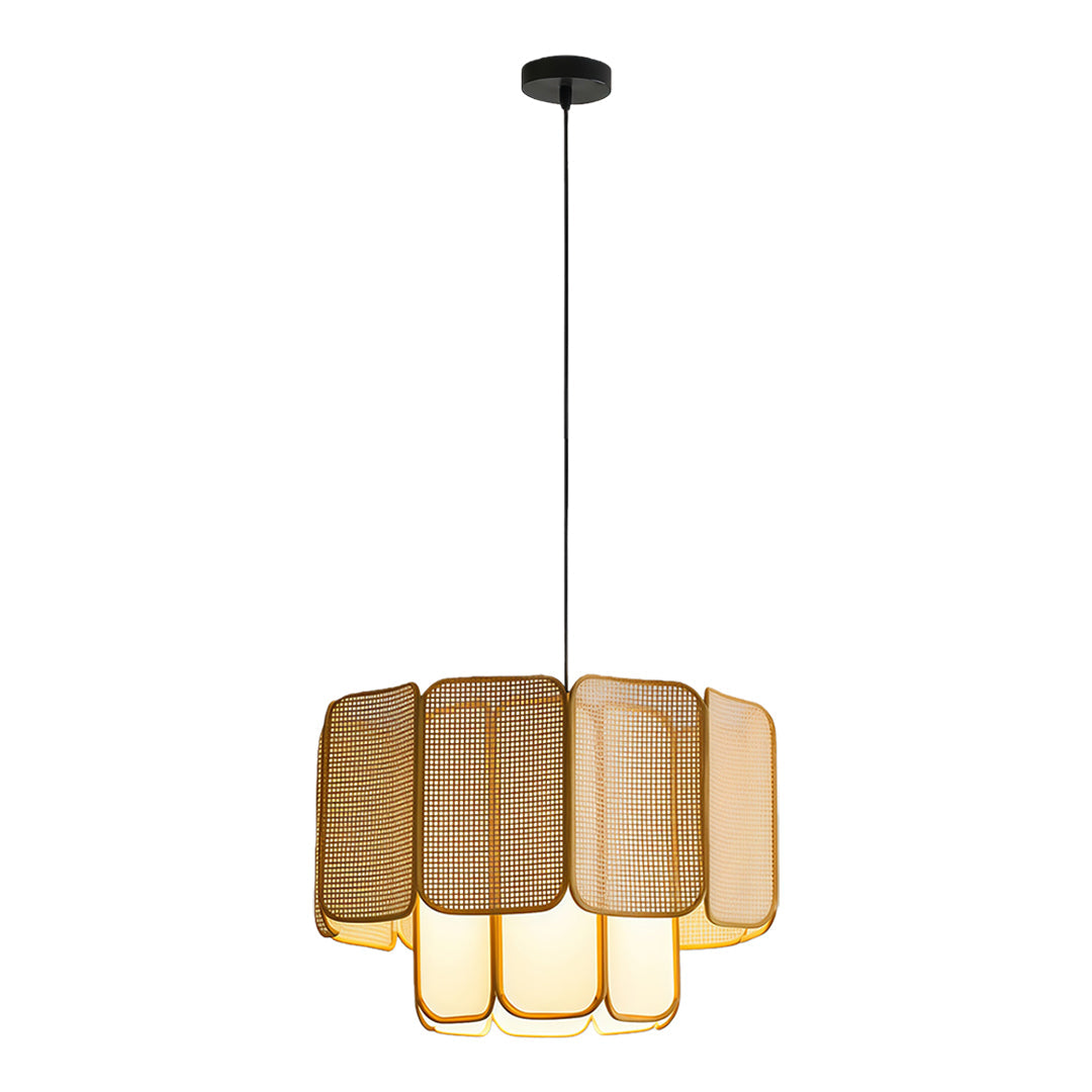 Bamboo Japanese Zen Rattan Pendant Light - view 2
