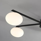 Bijou Bubble Glass Semi-Flush Mount (35"–43") - LivingLX