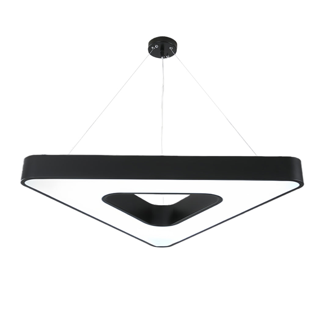 Black Triangular LED Chandelier - view 4