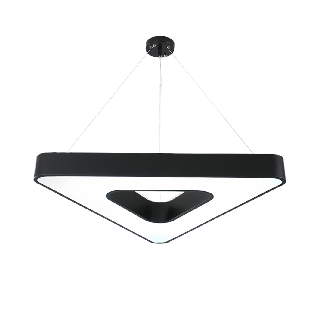 Black Triangular LED Chandelier - view 3