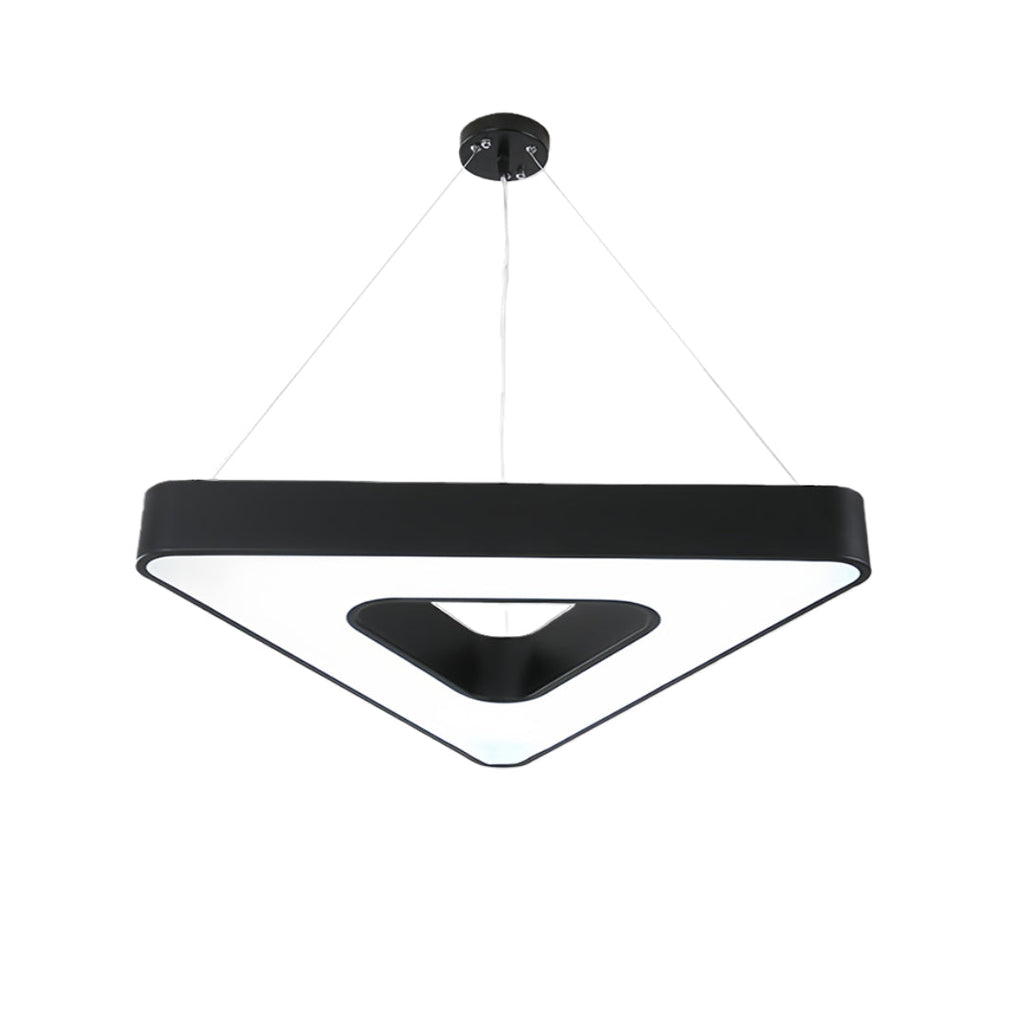 Black Triangular LED Chandelier - view 2