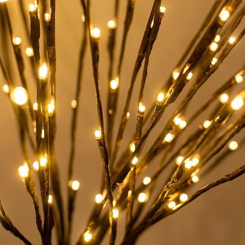 Aurora Rattan Branch Lights