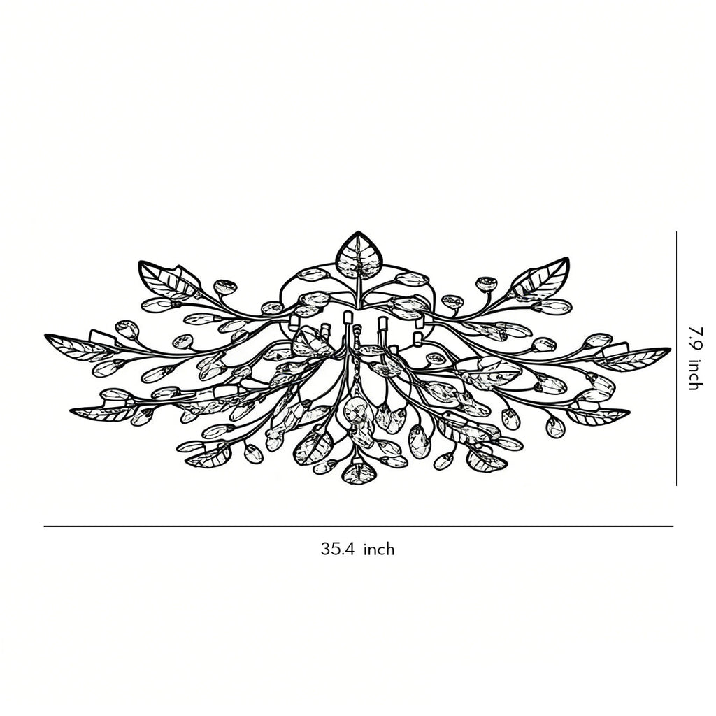 Laurel Crystal Chandelier (35")