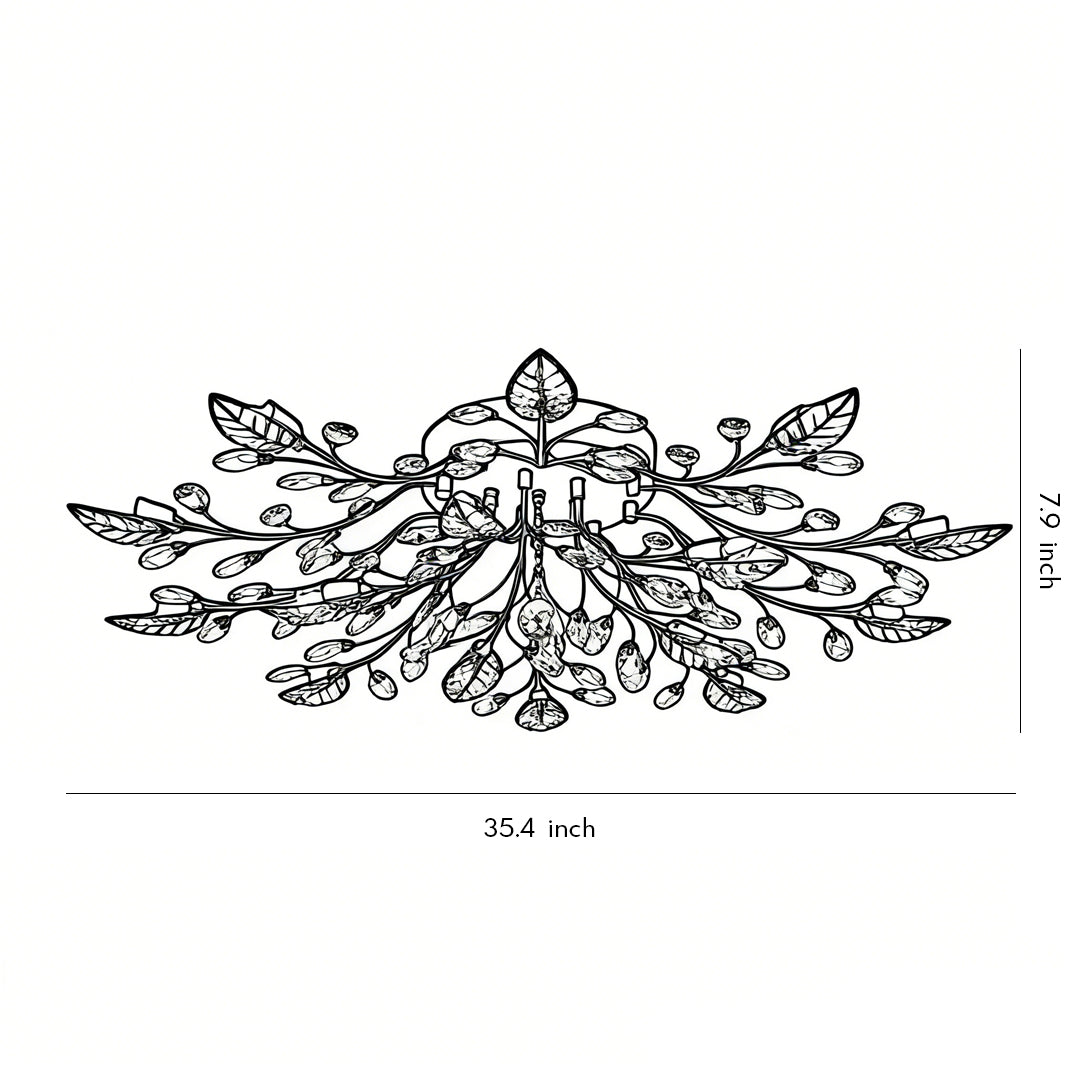 Laurel Crystal Chandelier (35")
