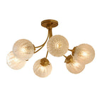 Bristol Carved Glass Semi-Flush Mount (26"–32") - LivingLX