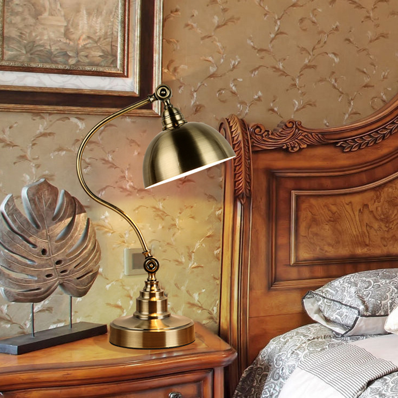 Bronze Gooseneck Desk Lamp