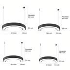 Crescent Arc Linear Pendant (16"–47")