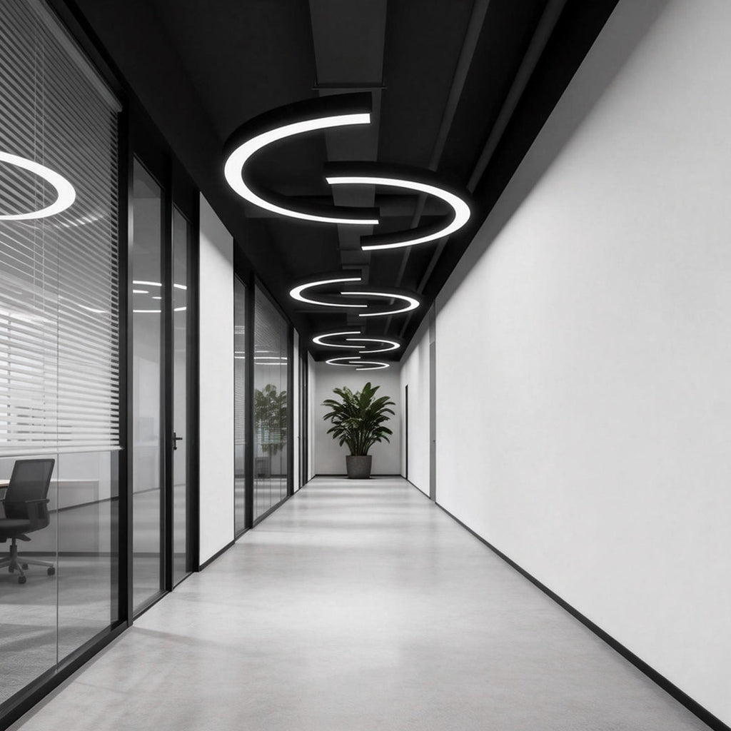 Crescent Arc Linear Pendant (16"–47")
