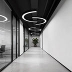Crescent Arc Linear Pendant (16"–47")
