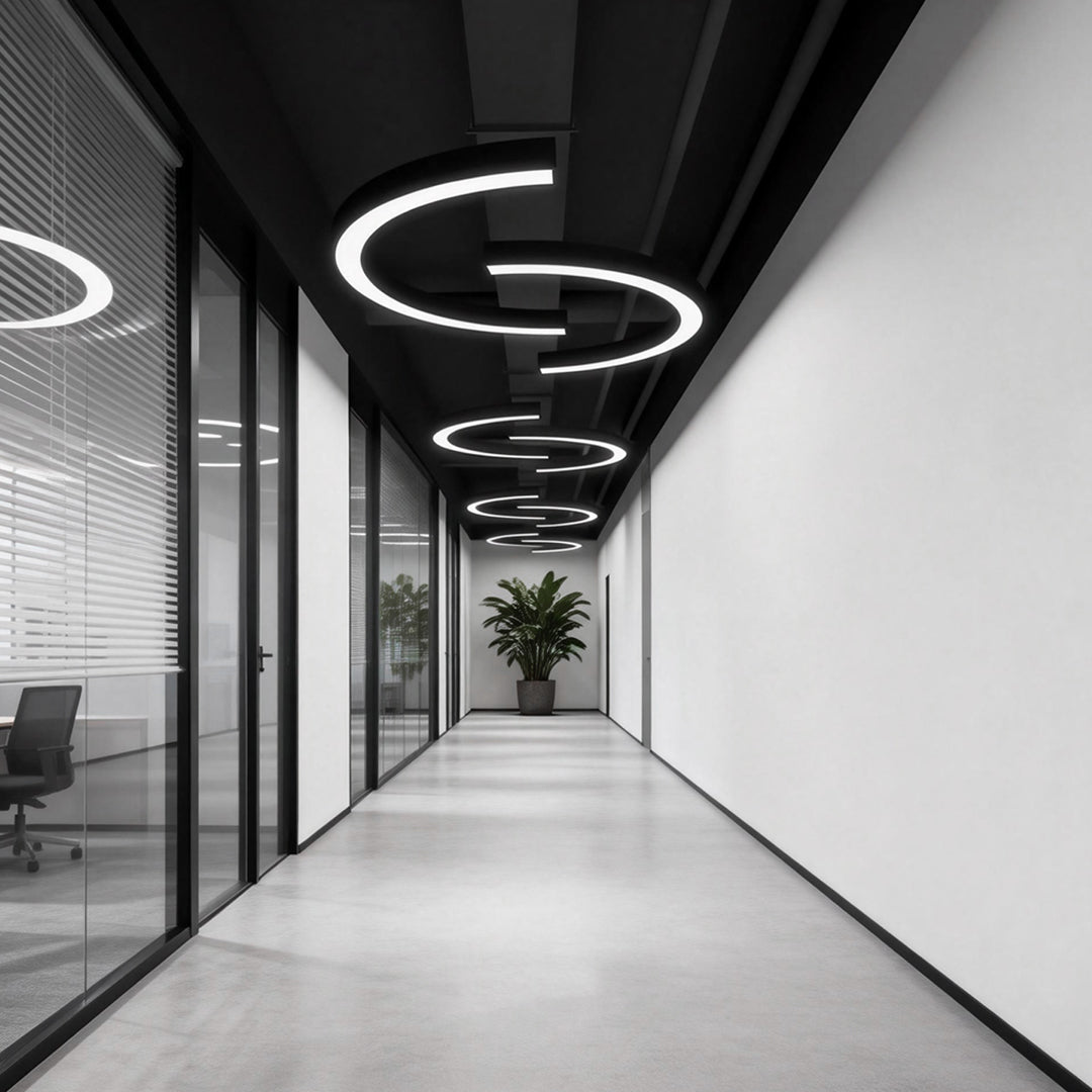 Crescent Arc Linear Pendant (16"–47")