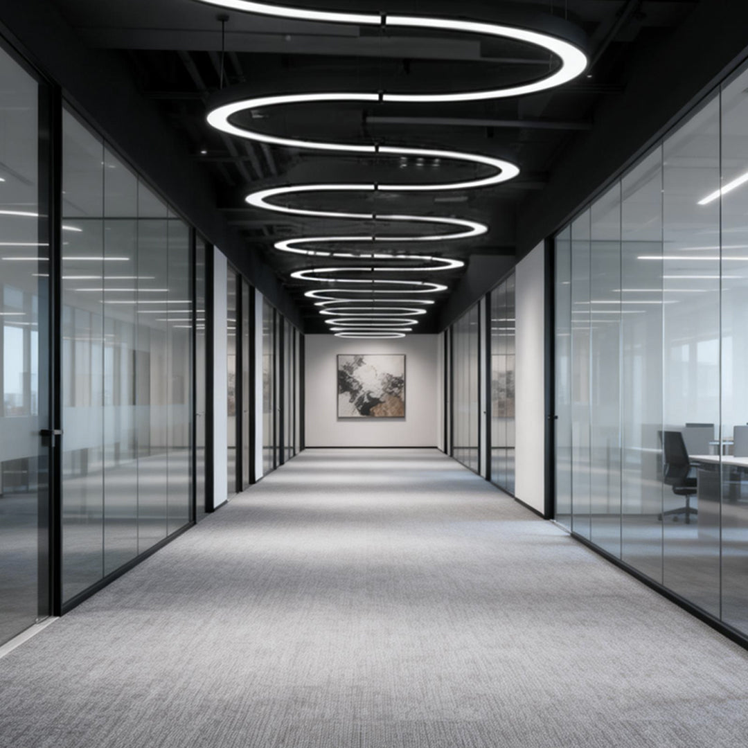 Crescent Arc Linear Pendant (16"–47")