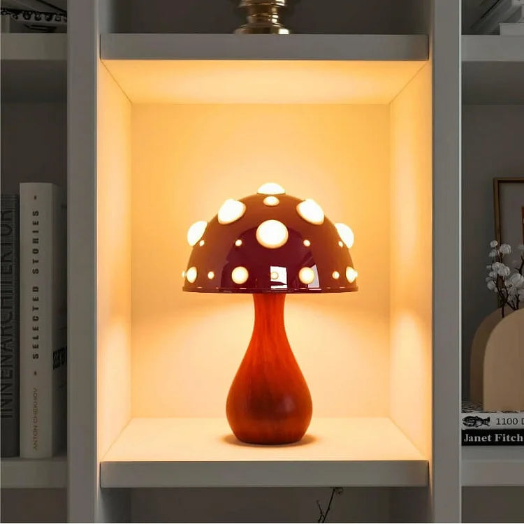 MushGlow Mushroom Table Lamp (8"–12")