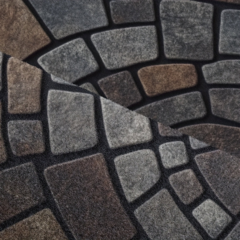 Half-Circle Mosaic Door Mat