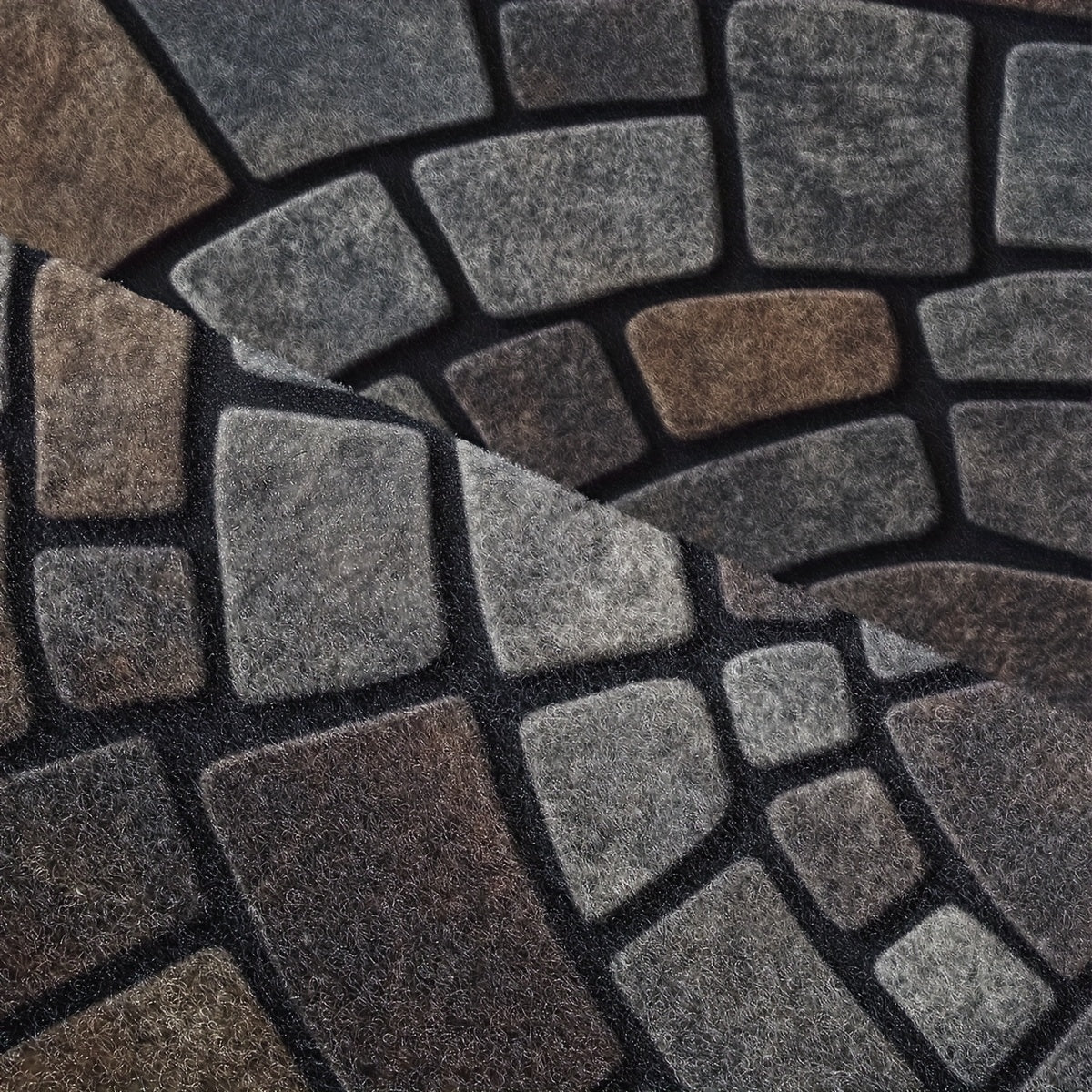 Half-Circle Mosaic Door Mat