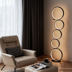 Cascade Five-Ring Floor Lamp (44") - LivingLX