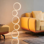 Cascade Five-Ring Floor Lamp (44") - LivingLX