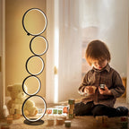 Cascade Five-Ring Floor Lamp (44") - LivingLX