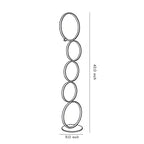 Cascade Five-Ring Floor Lamp (44") - LivingLX