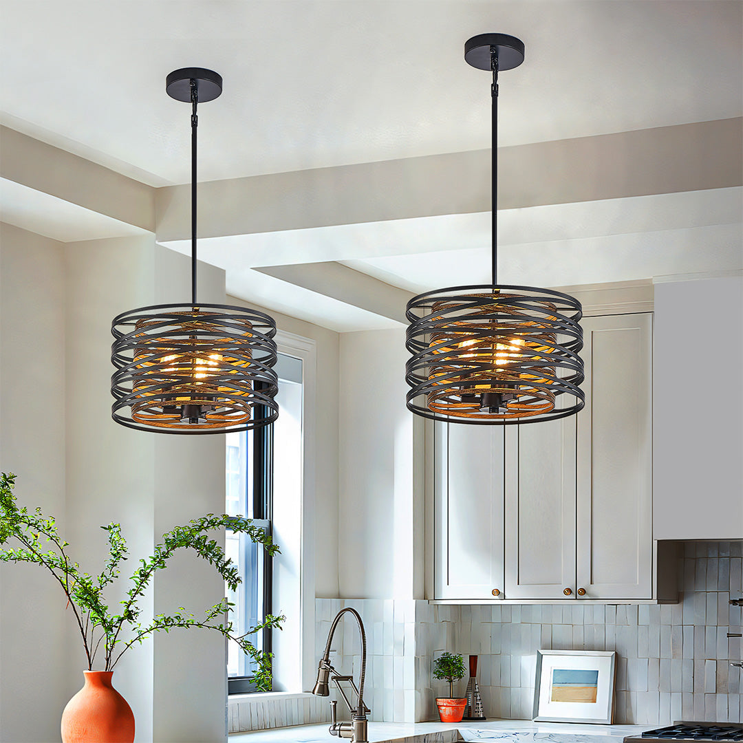 Ridley Drum Cage Pendant (13"–24")