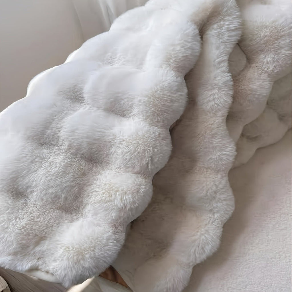 Cloud Comfort Round Bubble Rug | Soft Fluffy Circle Carpet - LivingLX