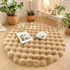 Cloud Comfort Round Bubble Rug | Soft Fluffy Circle Carpet - LivingLX