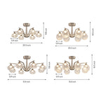 Comet Sputnik Semi-Flush Mount (26"–32") - LivingLX