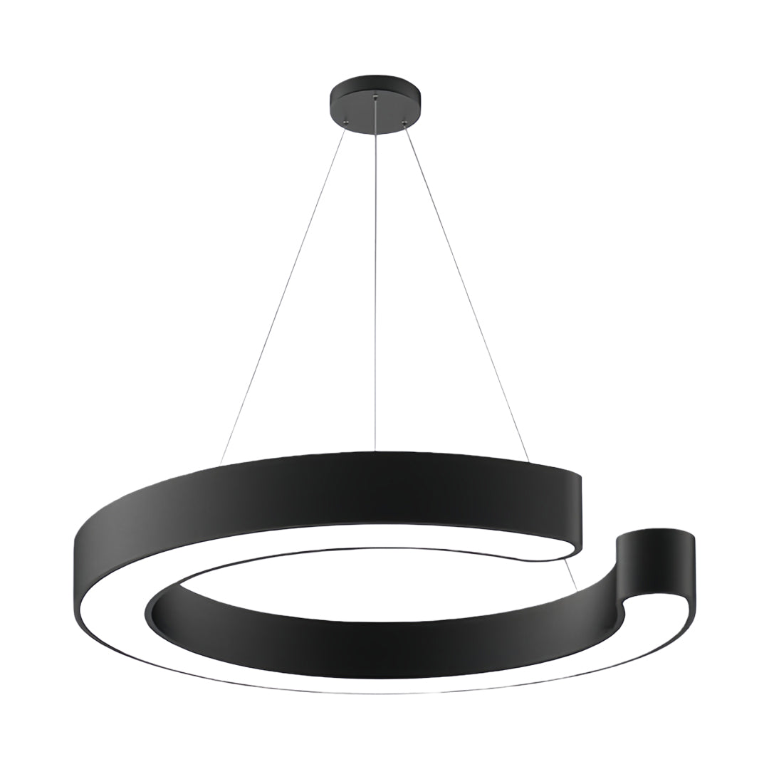 Geometric Iron Frame Acrylic Pendant Light - view 2