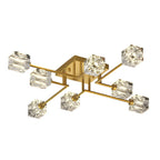 Cubi Crystal Cube Semi-Flush Mount (18"–32") - LivingLX