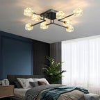 Cubi Crystal Cube Semi-Flush Mount (18"–32") - LivingLX