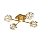 Cubi Crystal Cube Semi-Flush Mount (18"–32") - LivingLX