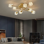 Cubi Crystal Cube Semi-Flush Mount (18"–32") - LivingLX