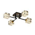 Cubi Crystal Cube Semi-Flush Mount (18"–32") - LivingLX