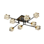 Cubi Crystal Cube Semi-Flush Mount (18"–32") - LivingLX