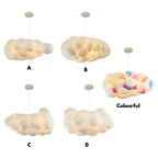 Cumulus Cloud Fabric Pendant (12"–35") - LivingLX