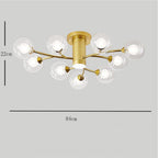 Orbit Globe Flush Mount (33")