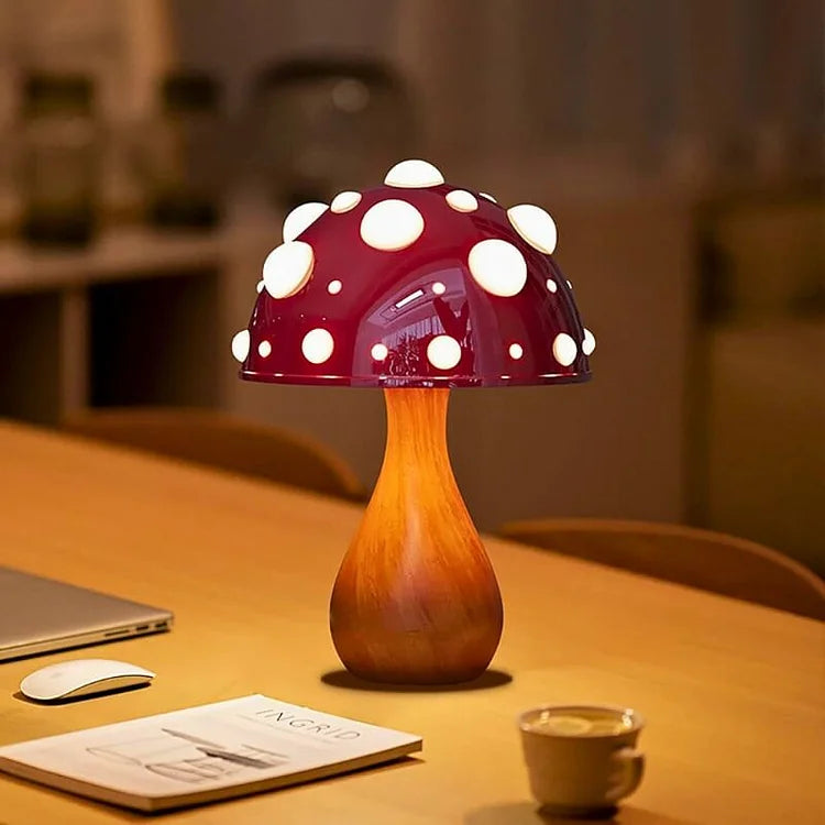 MushGlow Mushroom Table Lamp (8"–12")