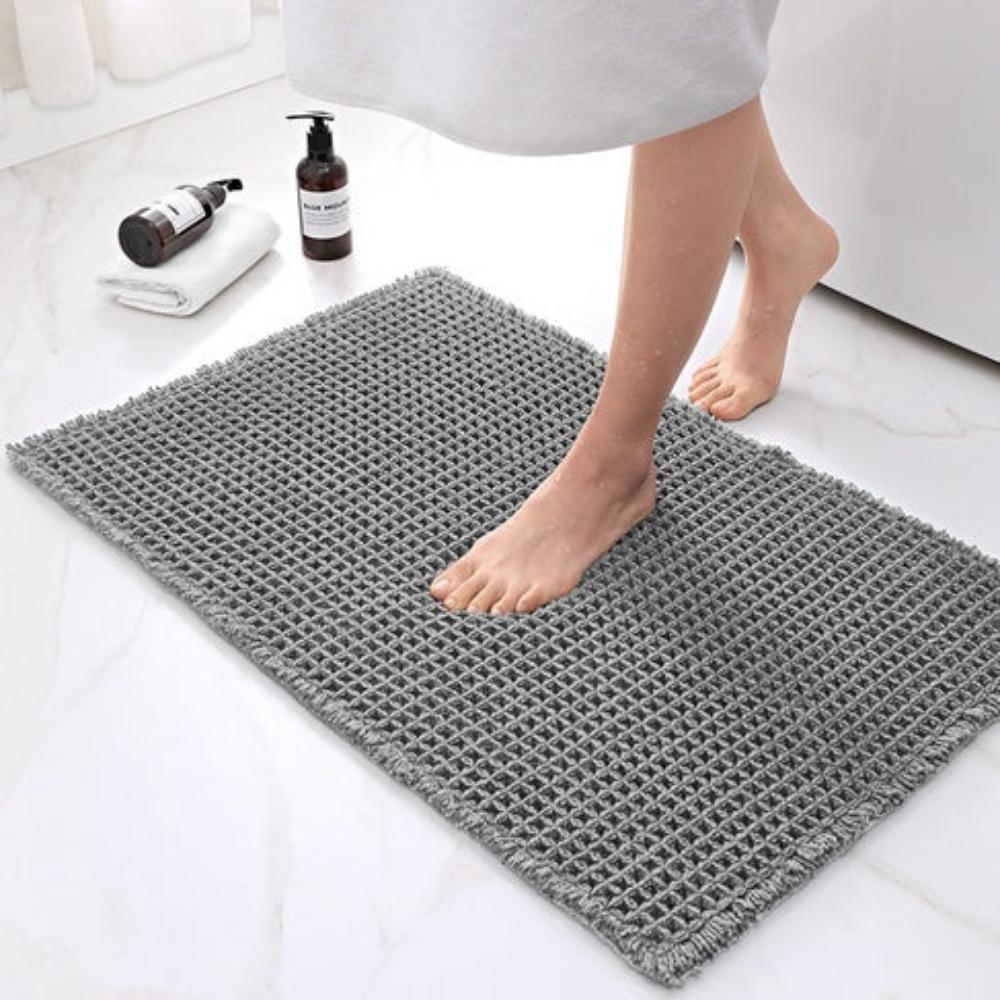 LuxeWeave Waffle Bath Mat
