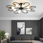 Dahlia Floral Flush Mount (33") - LivingLX