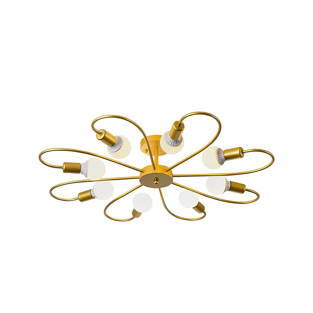 Dahlia Floral Flush Mount (33") - LivingLX